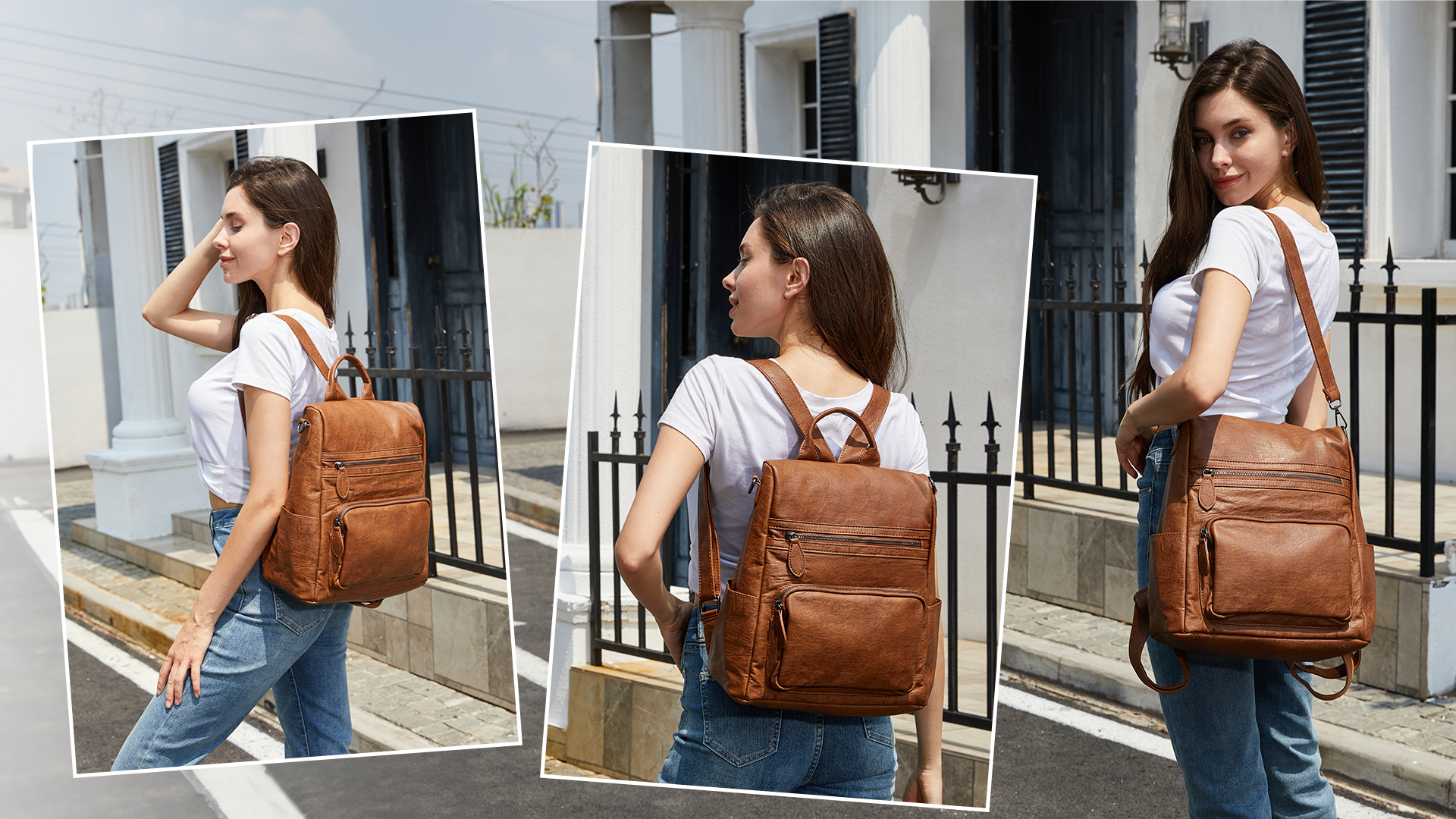 Amazon.com: RAVUO Anti-theft Backpack Purse,Fashion Women PU 