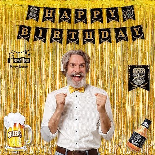 Miniatura 8 de GREATRIL Cortinas con flecos de lámina dorada, 2 paquetes y manteles plateados para fiestas, 2 paquetes para decoración de fondo de fiesta