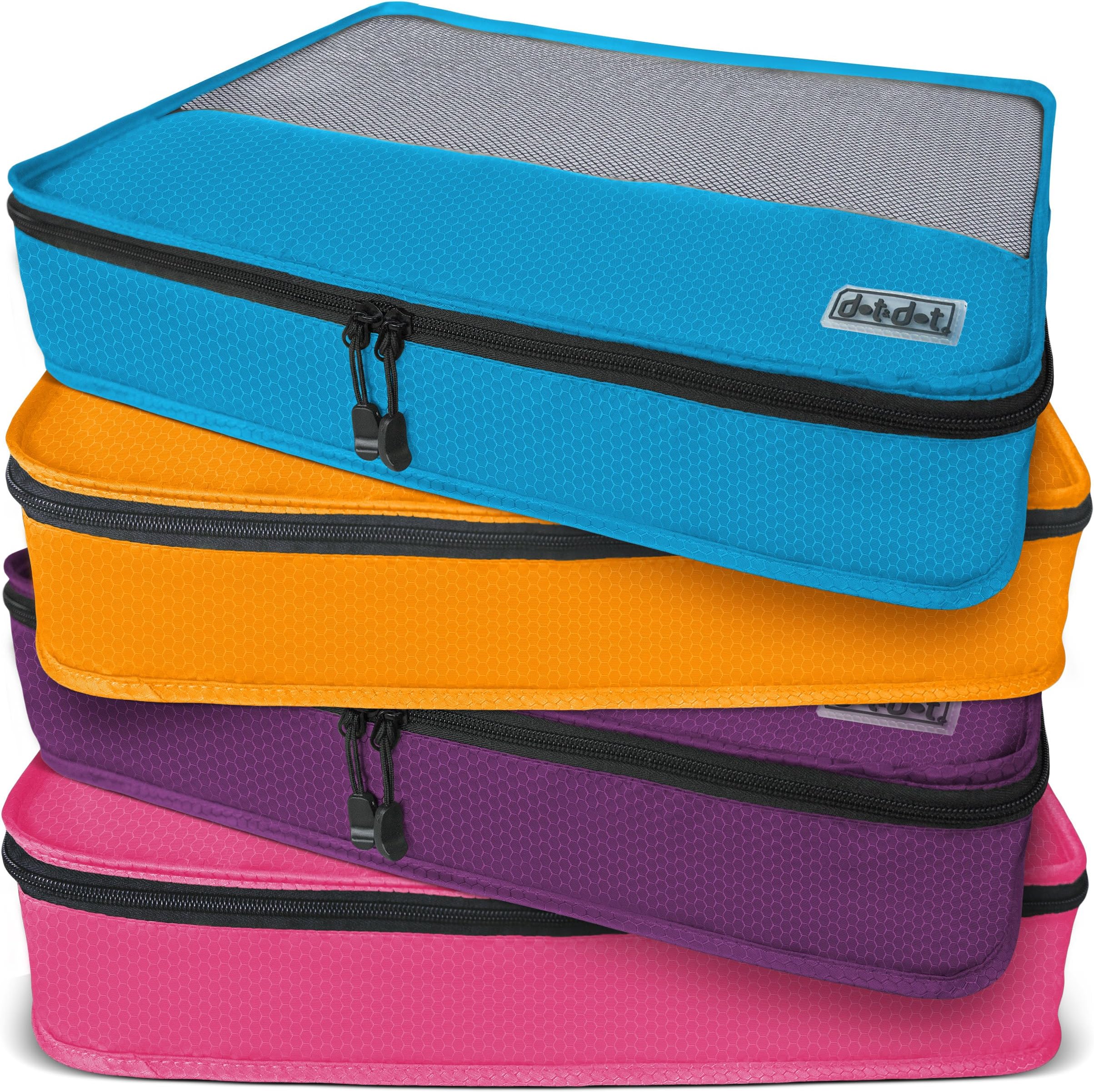 Dot&Dot Large Packing Cubes for Travel - 4 Piece Luggage Accessories Organizers
