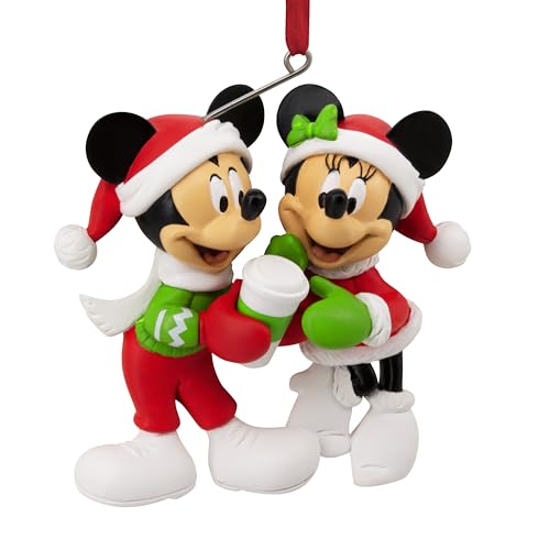 Hallmark Decorazione per albero di Topolino e Minnie, decorazione per albero Disney, ornamento da appendere per Natale, regali di Natale