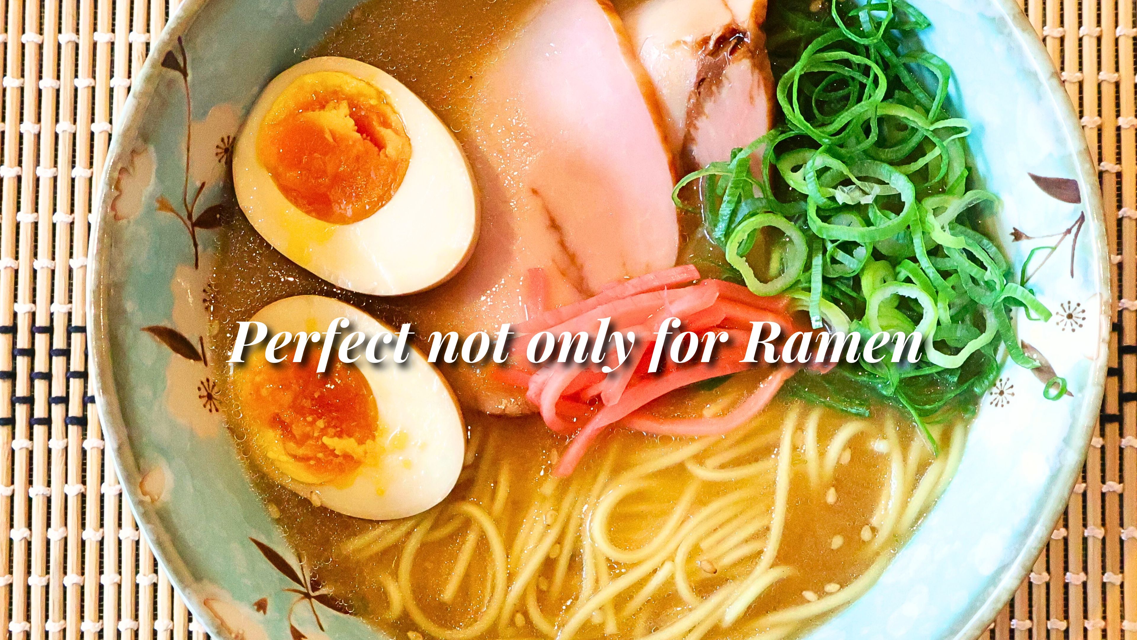 店舗用品 sakuramama Amazon.com | Japanese Ramen Bowl – [Green Cherry Blossoms] 6.6