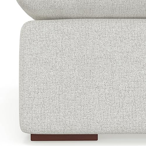 Miniatura 20 de SIMPLIHOME Jasmine - Sofá modular de 3 plazas en tela de rendimiento, color gris nube, 125 pulgadas de ancho, sofá de estilo contemporáneo hecho a