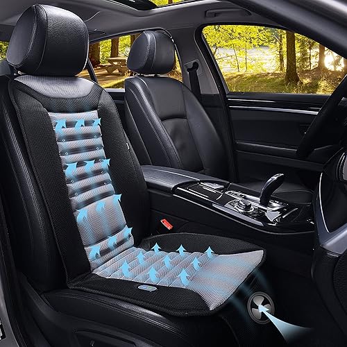 Miniatura 3 de SNAILAX Cojín de refrigeración para asiento de automóvil con masaje, almohadilla de refrigeración para asiento de automóvil, funda de asiento con