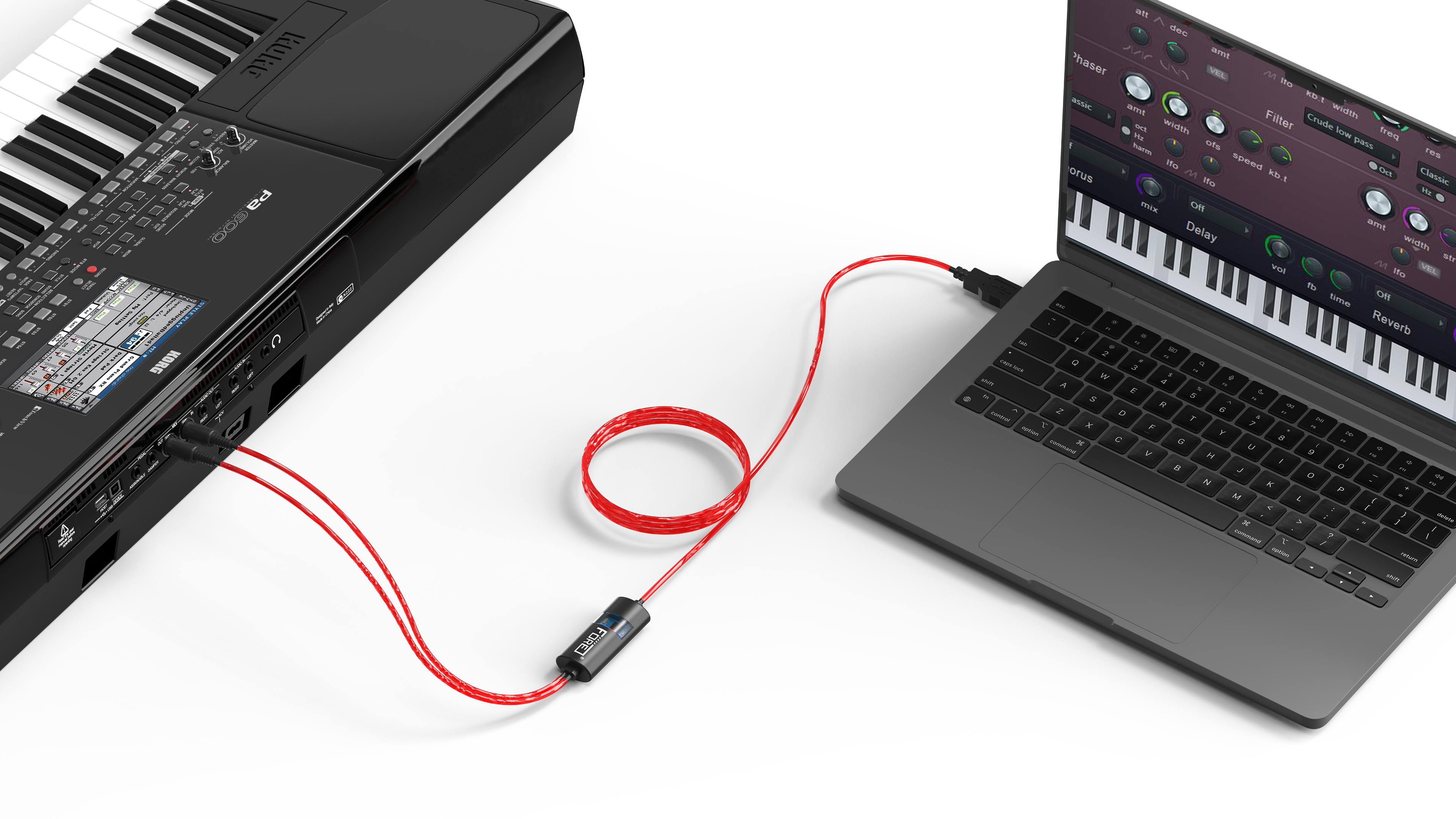 Amazon.com: FORE MIDI to USB Interface Compatible with USB Type-A