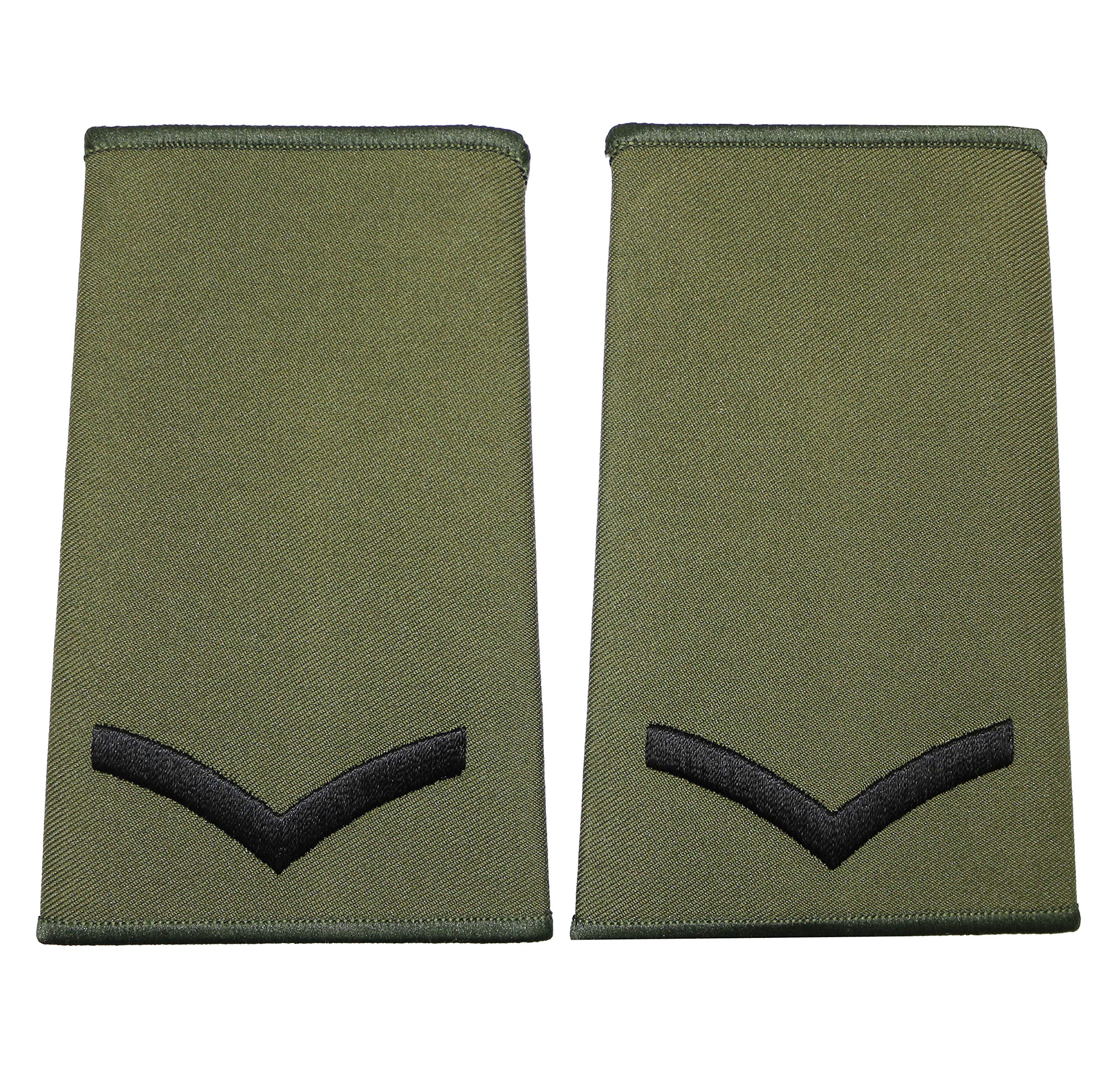 Epic Militaria British Army Olive Green Rank Slides (Lance Corporal)