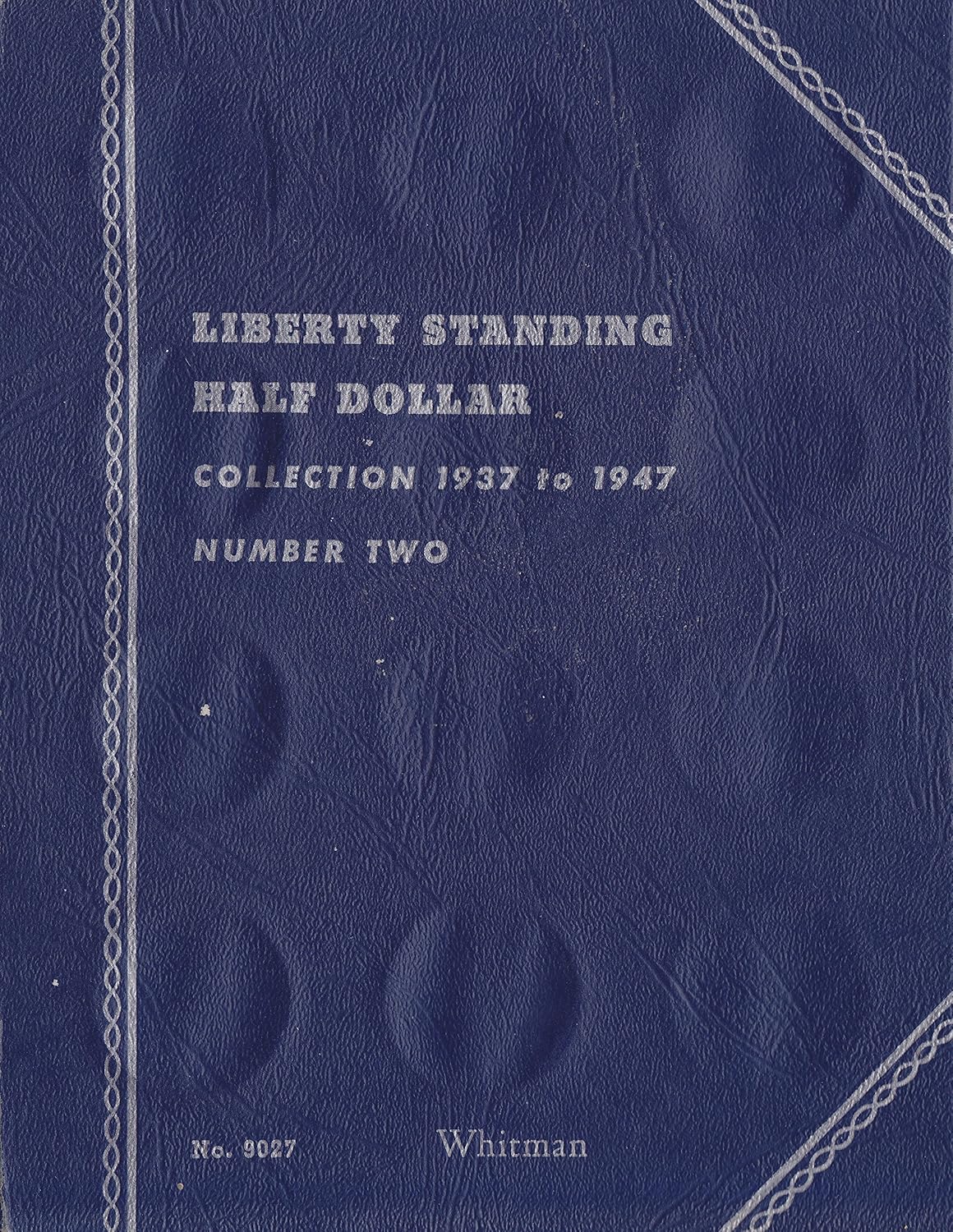 Whitman Trifold Album, Binder, Board, Book, Card, Collection, Folder, Holder, Page, Portfolio, Publication, Set, Volume, 1937-1947 Liberty Walking Half Dollars, Number Two, Cover