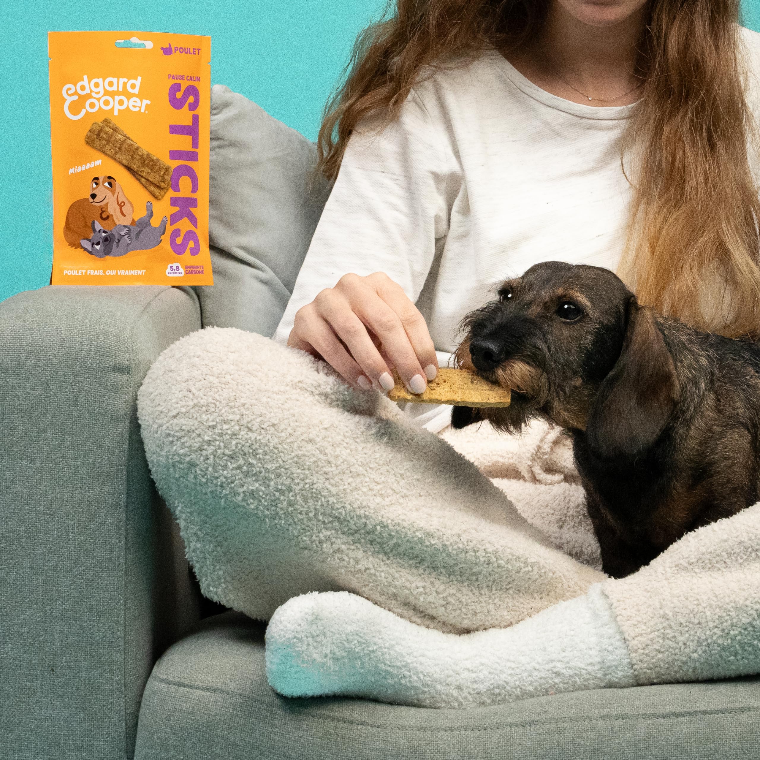 Edgard & Cooper Candies for Dogs, Protein Stick, Natural, for
