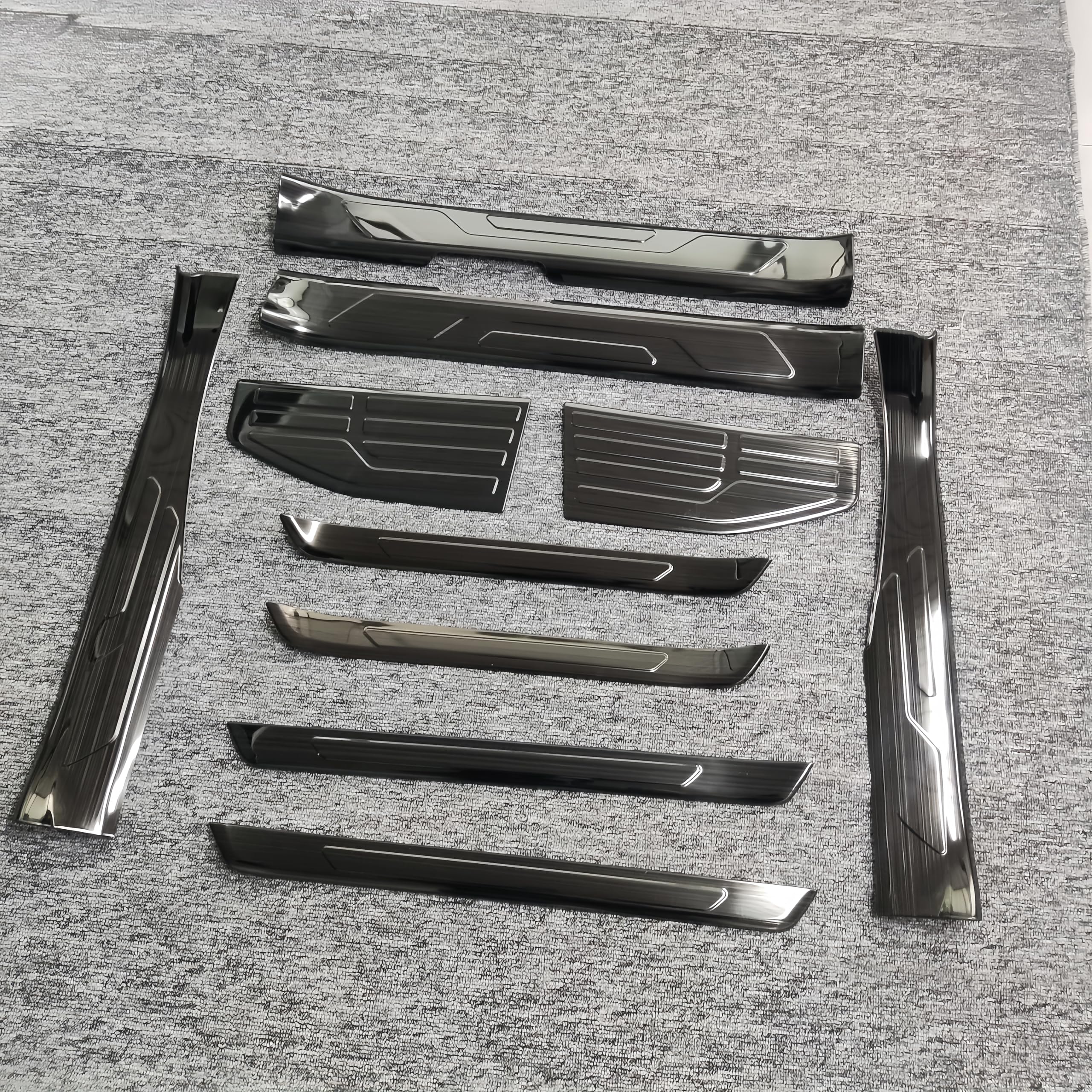 Car Door Sill Protector Stainless Steel for 2023 2024 Toyota Sequoia Accessories Door Sill Scratch Protection Interior Upgrade — view 7