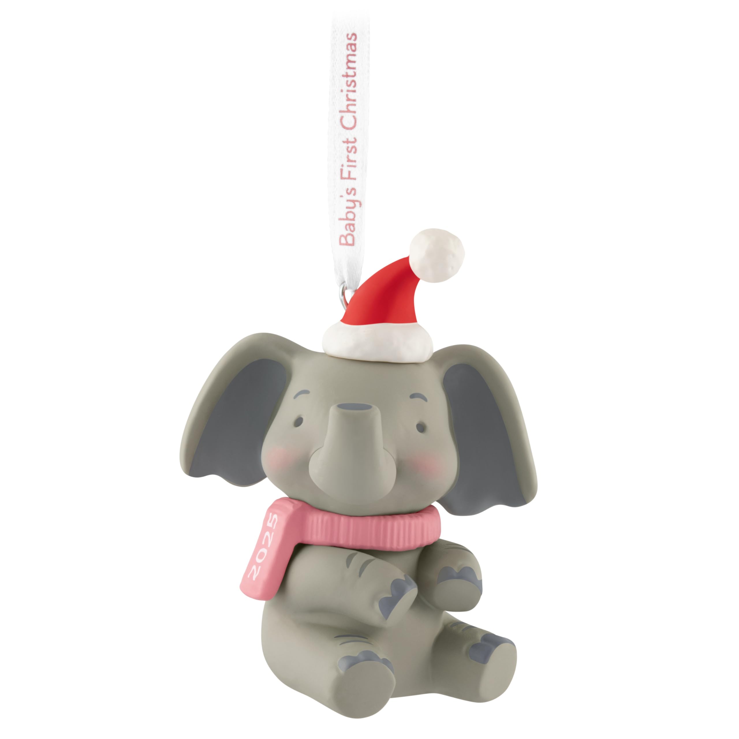 Hallmark Keepsake Women's Baby Girl's First Christmas Elephant 2025 Christmas Ornament 2025,