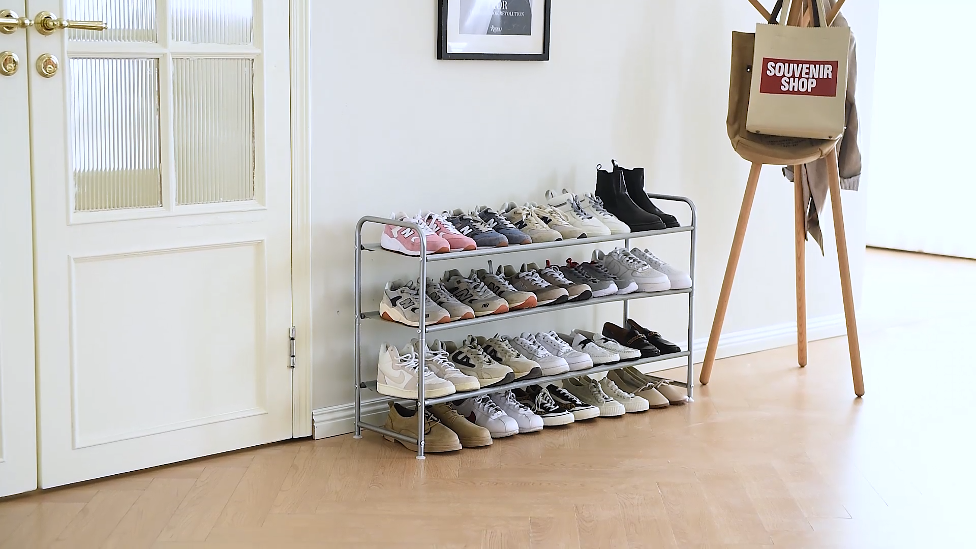 Amazon.com: INGIORDAR Shoe Rack 4 Tier Long Storage Organizer Wide