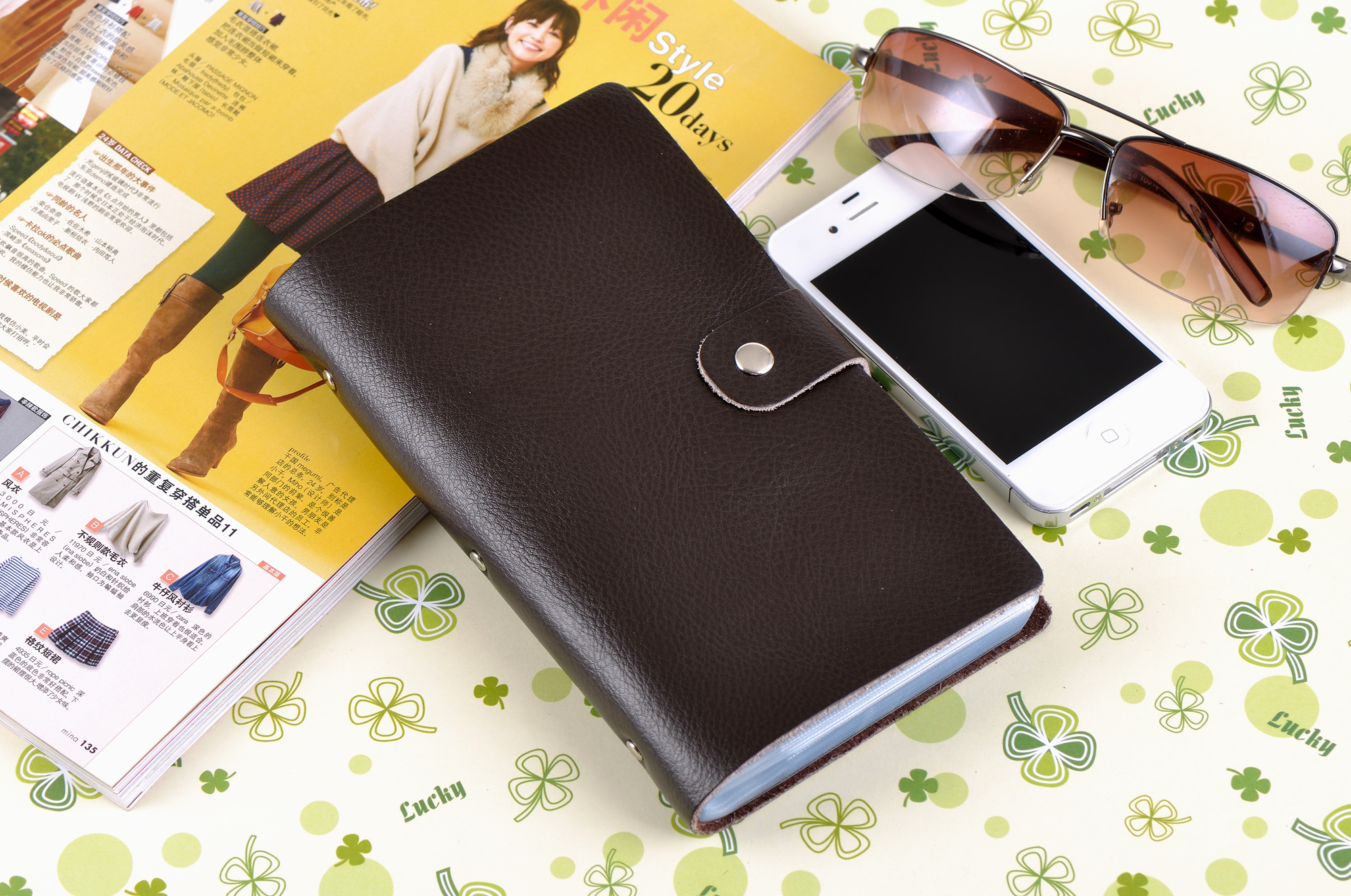 Amazon.com: boshiho Leather Credit Card Holder Business ID Card