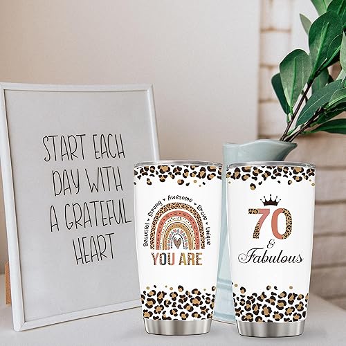 Miniatura 6 de Regalos de feliz cumpleaños 70 para mujeres, la mejor idea de regalo para mujeres de 70 años, regalos de cumpleaños de 1954 para mujeres, regalos de