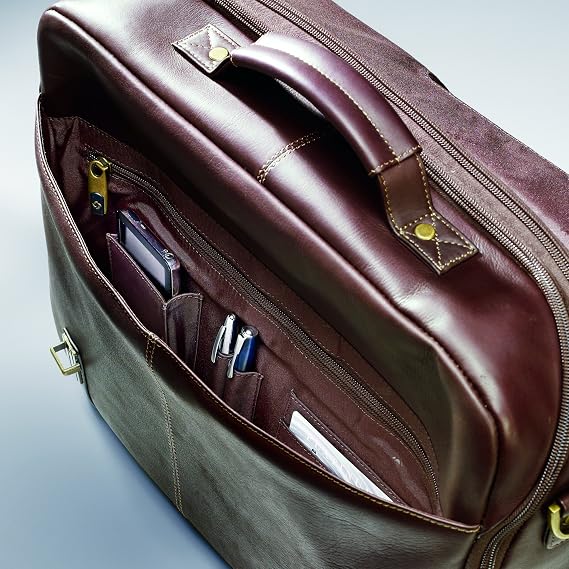 Samsonite Unisex - Adult Columbian Leather Flapover Case