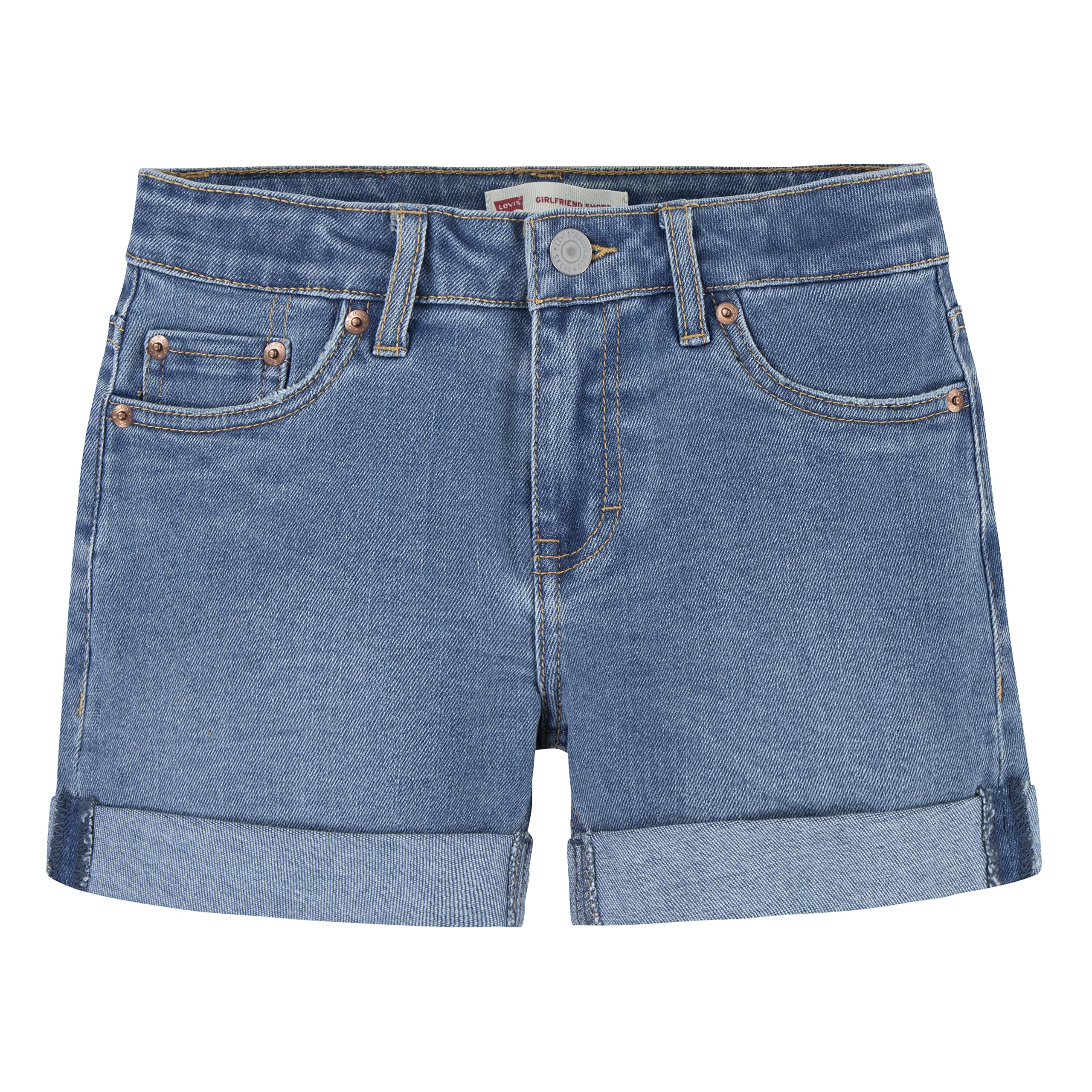 Levi'S Kids Lvg Girlfriend Shorts Girl'S 5 Years Keep The Change