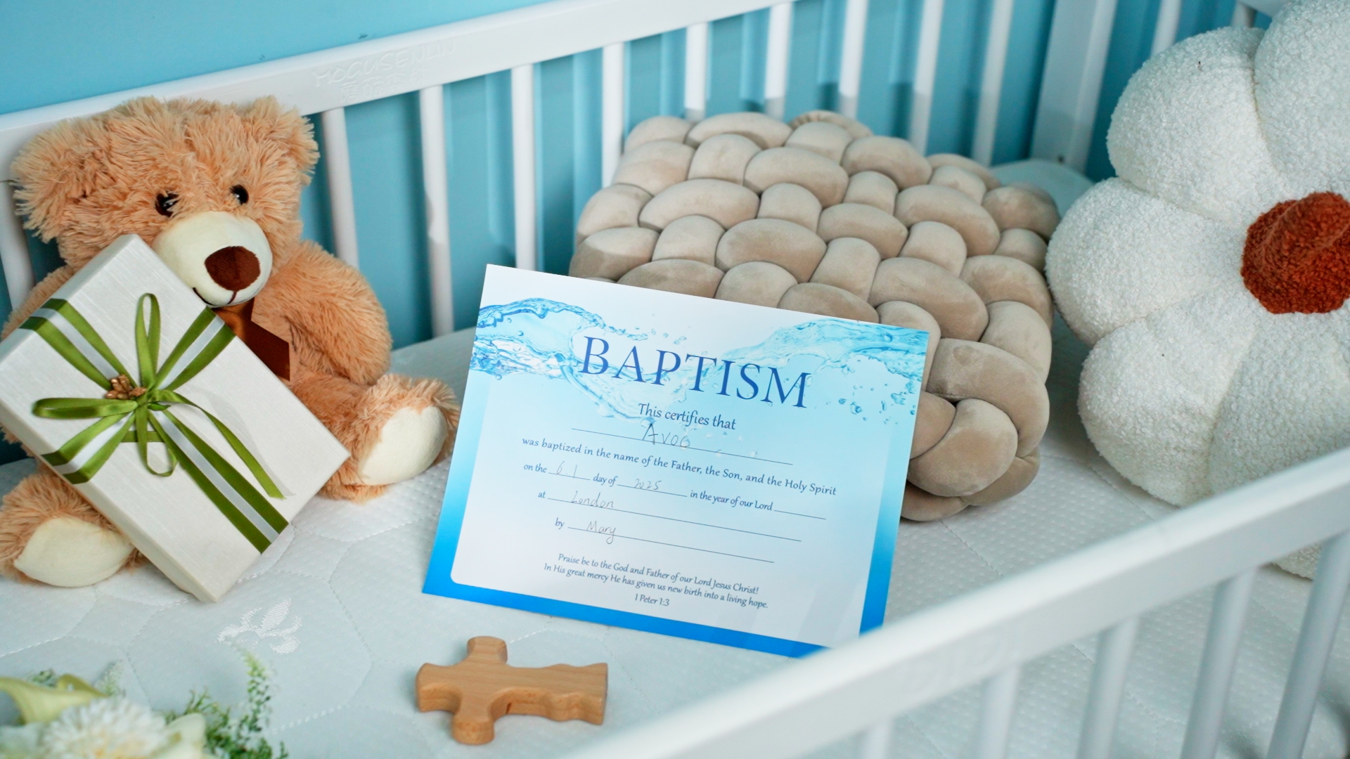 Jetec 12 Pcs 24 Pcs Baptism Certificates for Church 11 x 8.3 Inch