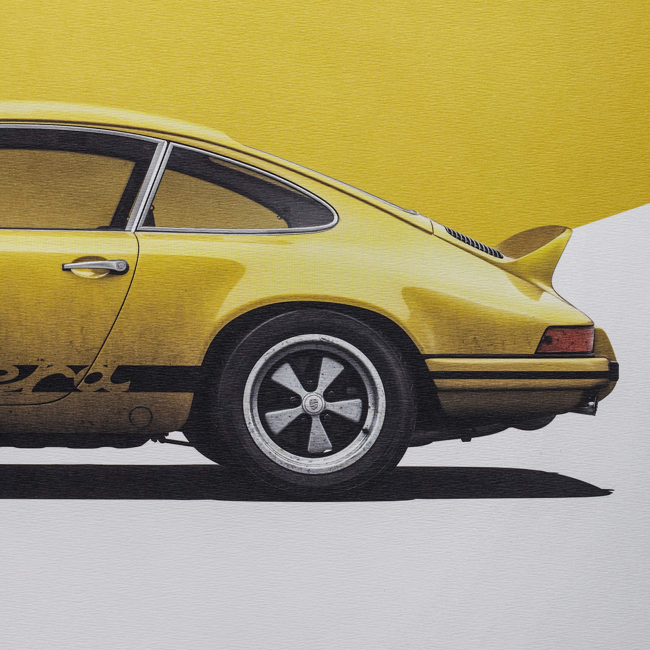 LE DUO VOITURE PORSCHE 911 TARGA ORANGE