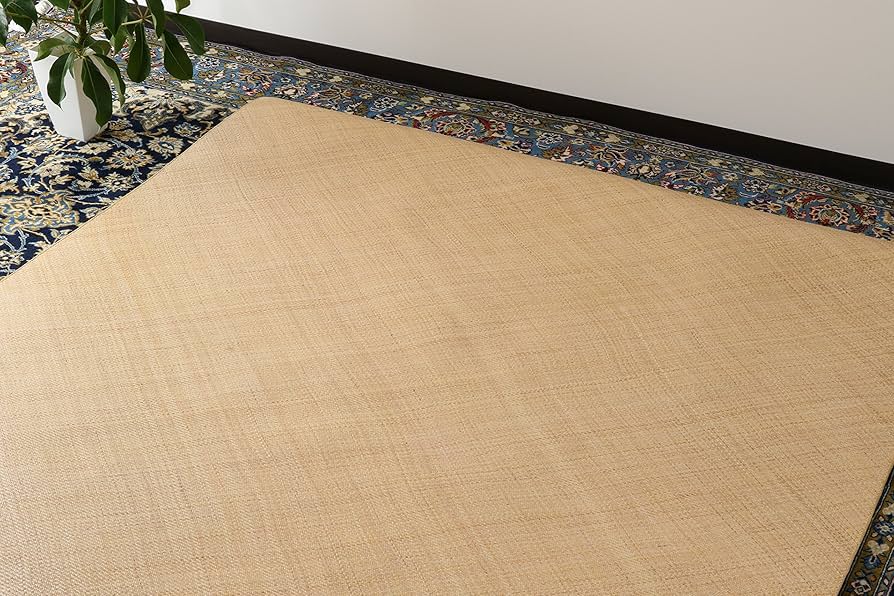 籐あじろ ラグ ロンティ 140×200cm 籐敷物 籐100％ インドネシア産 日本の夏を優雅に過ごす、素肌にすっと馴染む心地よい感触の天然