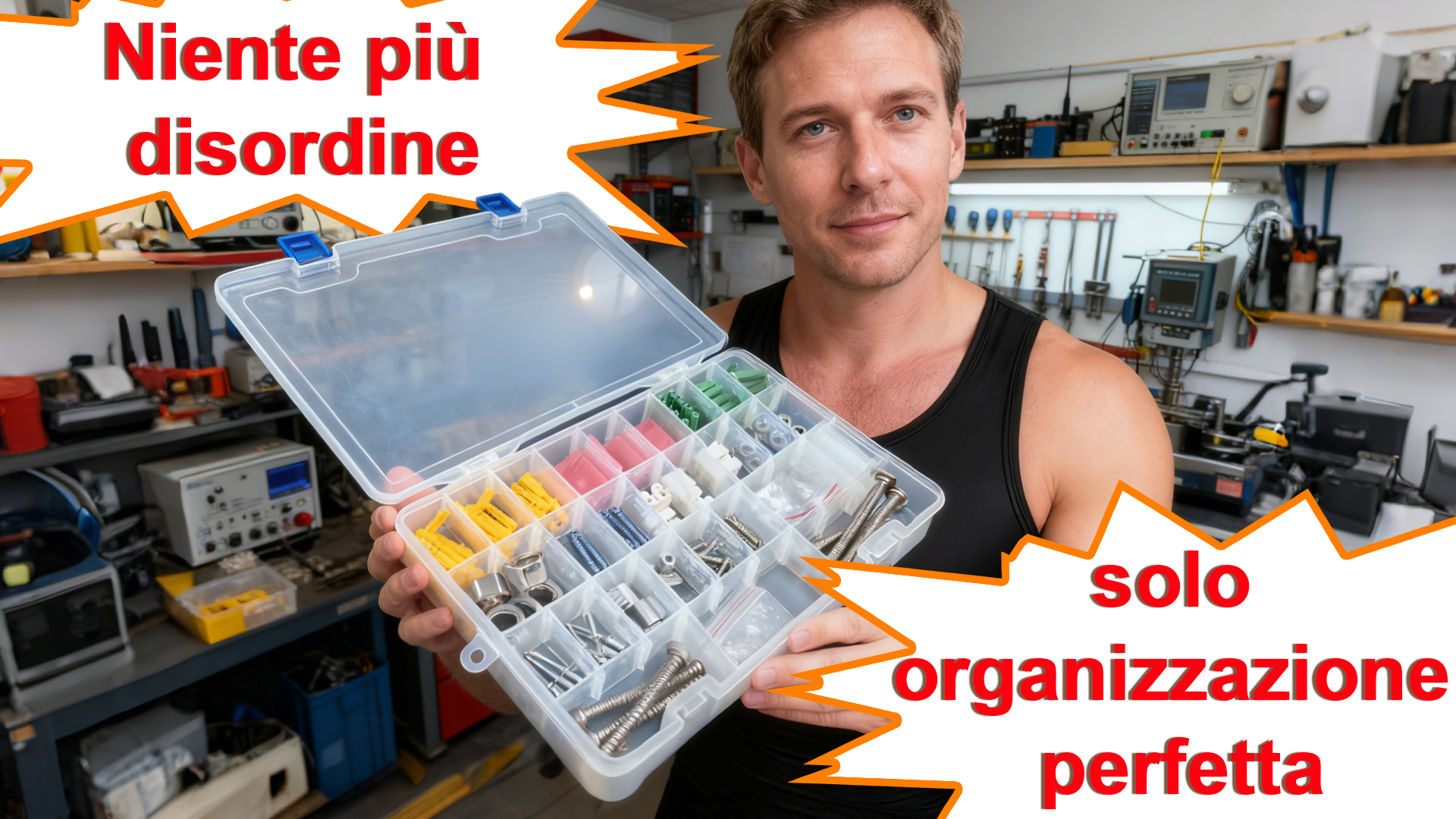 2 Scatole Portaoggetti In Plastica Trasparente Con 24 Celle E Divisori Regolabili – Ideale Per Gioielli, Perline, Viti - 5