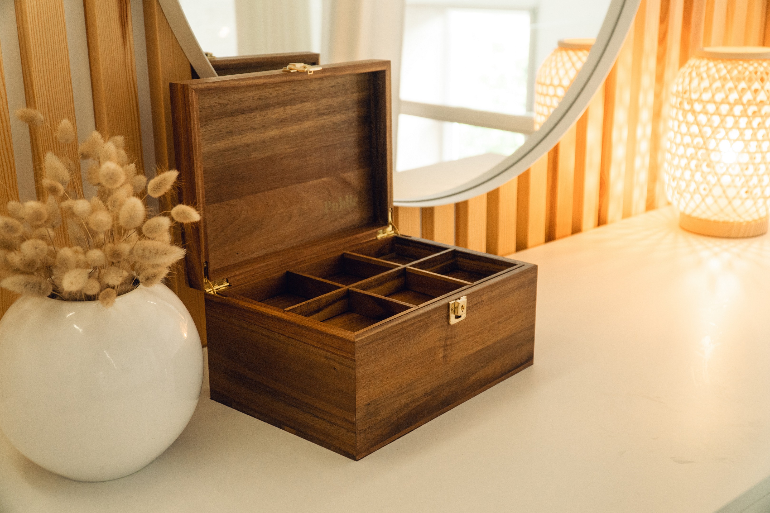 Amazon.com: Public House Locking Wooden Keepsake Box, Customizable