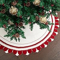 Vista 10 de Mr. Pen Christmas Tree Skirt - 48 inches, Faux Fur, White