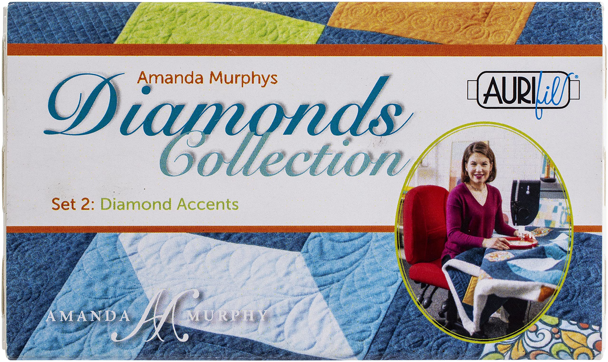 Aurifil Designer Thread Collection-Amanda Murphy Diamonds Collection Set 2, Assorted