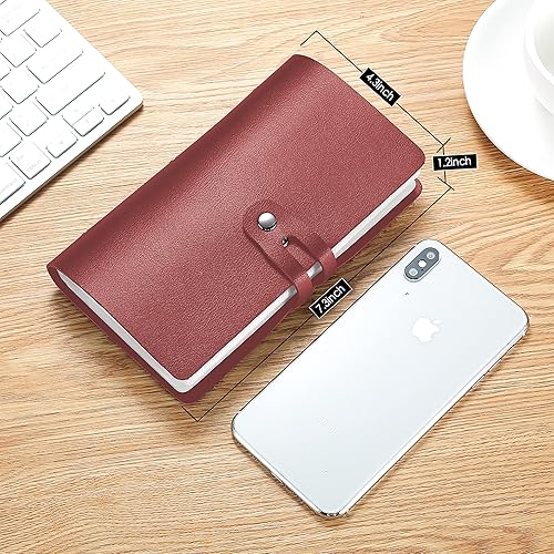 Miniatura 7 de Soporte grande para tarjetas de visita tarjetero de crédito RFID para mujeres organizador de tarjetas de visita con 96 ranuras para tarjetas