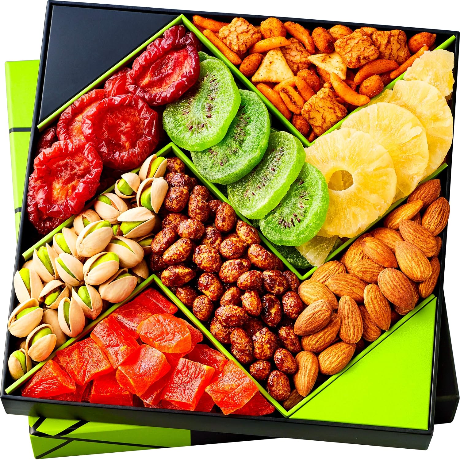 Five Star Gift Baskets, Holiday Fruit and Nuts Gift Basket - Gourmet Food Gifts - Mothers & Fathers Day Fruit Gift Box Assortment, Men, Women, Families
