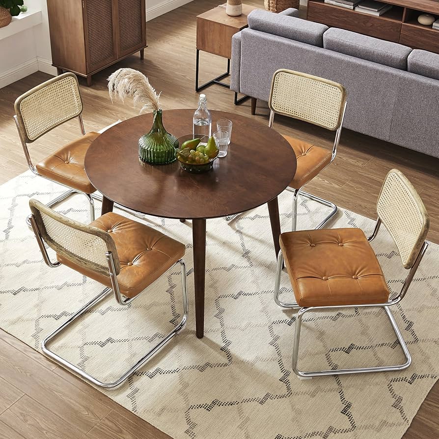 Minimal Gamers Set Di Sedie Da Pranzo Moderne,Grigio E Bianco