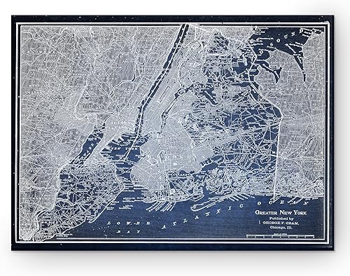 Miniatura 15 de Wexford Home Arte de lienzo envuelto en galería de mapas de Islas Británicas antiguas, 35.8 x 48.0 in Mapa antiguo Frankfurt I,Mapa antiguo