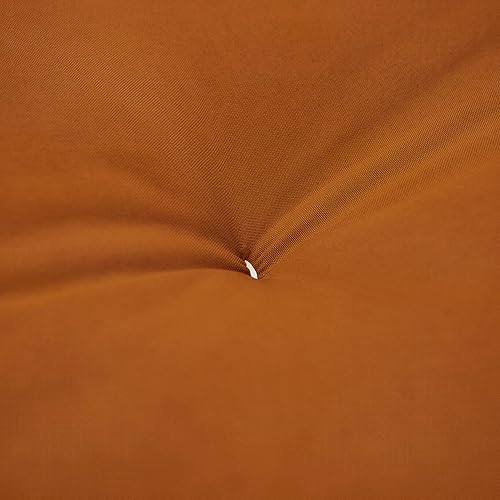 Miniatura 10 de Trupedic x Mozaic - Colchón futón estándar de 8 pulgadas tamaño Queen (marco no incluido), naranja canela básico, ideal para habitaciones de niños o