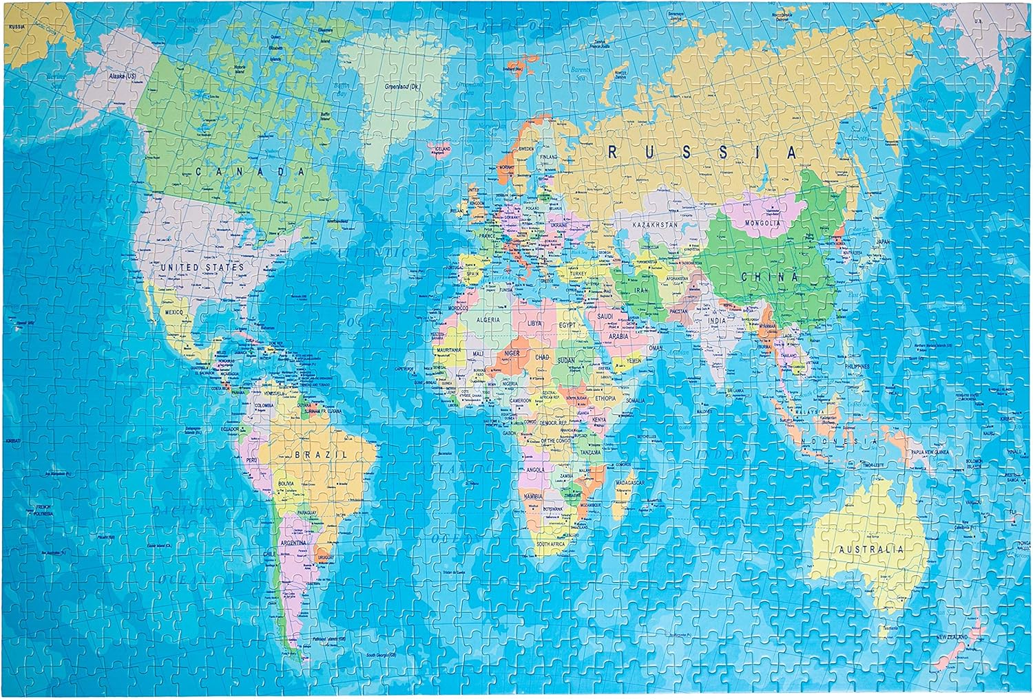 Buy 1000 Piece Puzzle for Adults, Map Jigsaw Puzzles, Every Pieces is