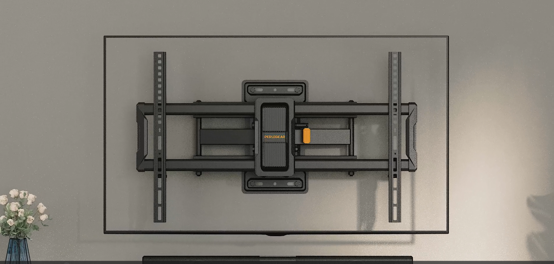 Braccio Tv 43 Pollici BONTEC Staffa TV Per Televisori Da 23-55 Pollici A LED, LCD, Plasma E Curvi, Inclinabile Ultra Sottile Supporto Tv Parete Fino A 45 Kg Max Vesa 400x400mm Supporto