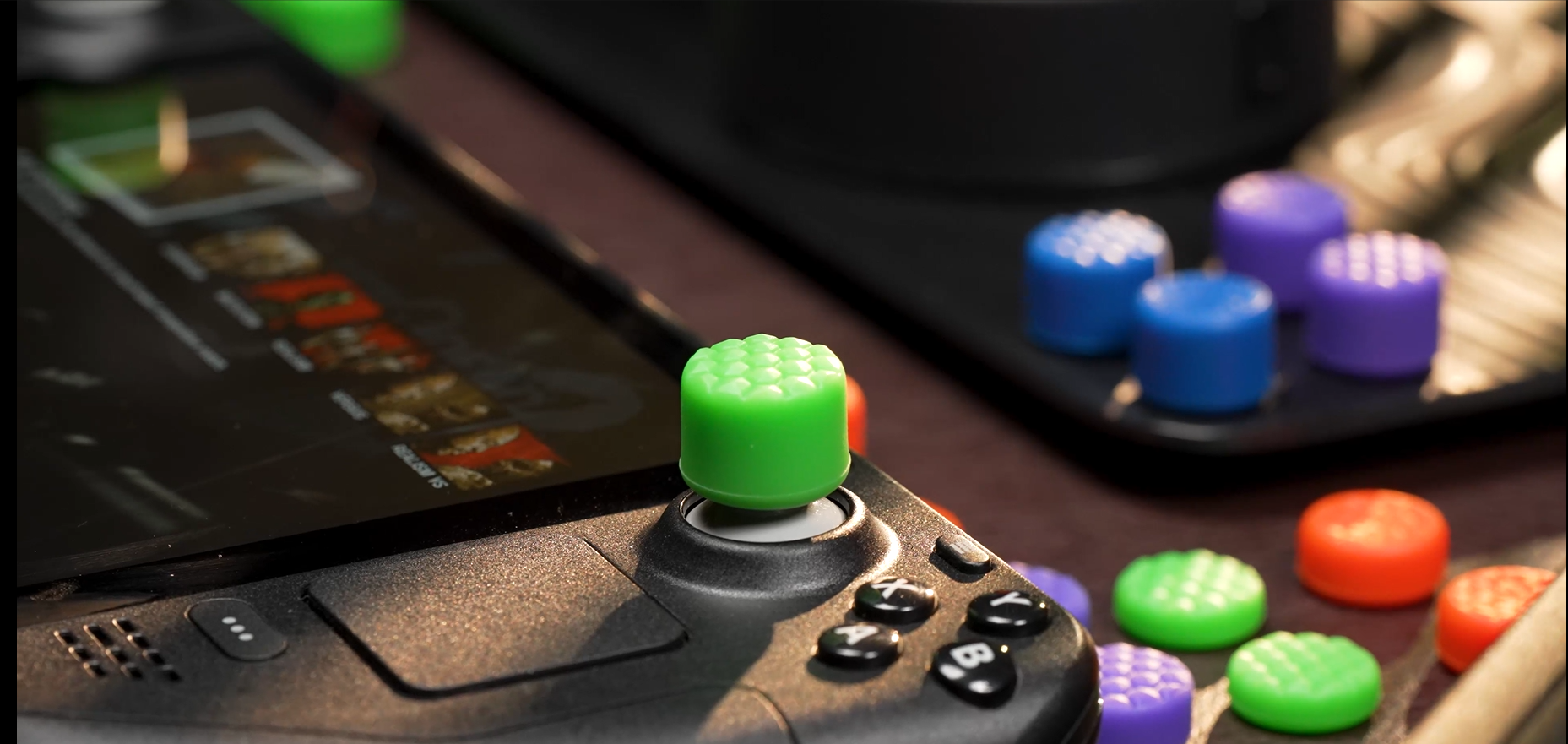 Amazon.com: PlayVital Green Ergonomic Stick Caps Thumb Grips for