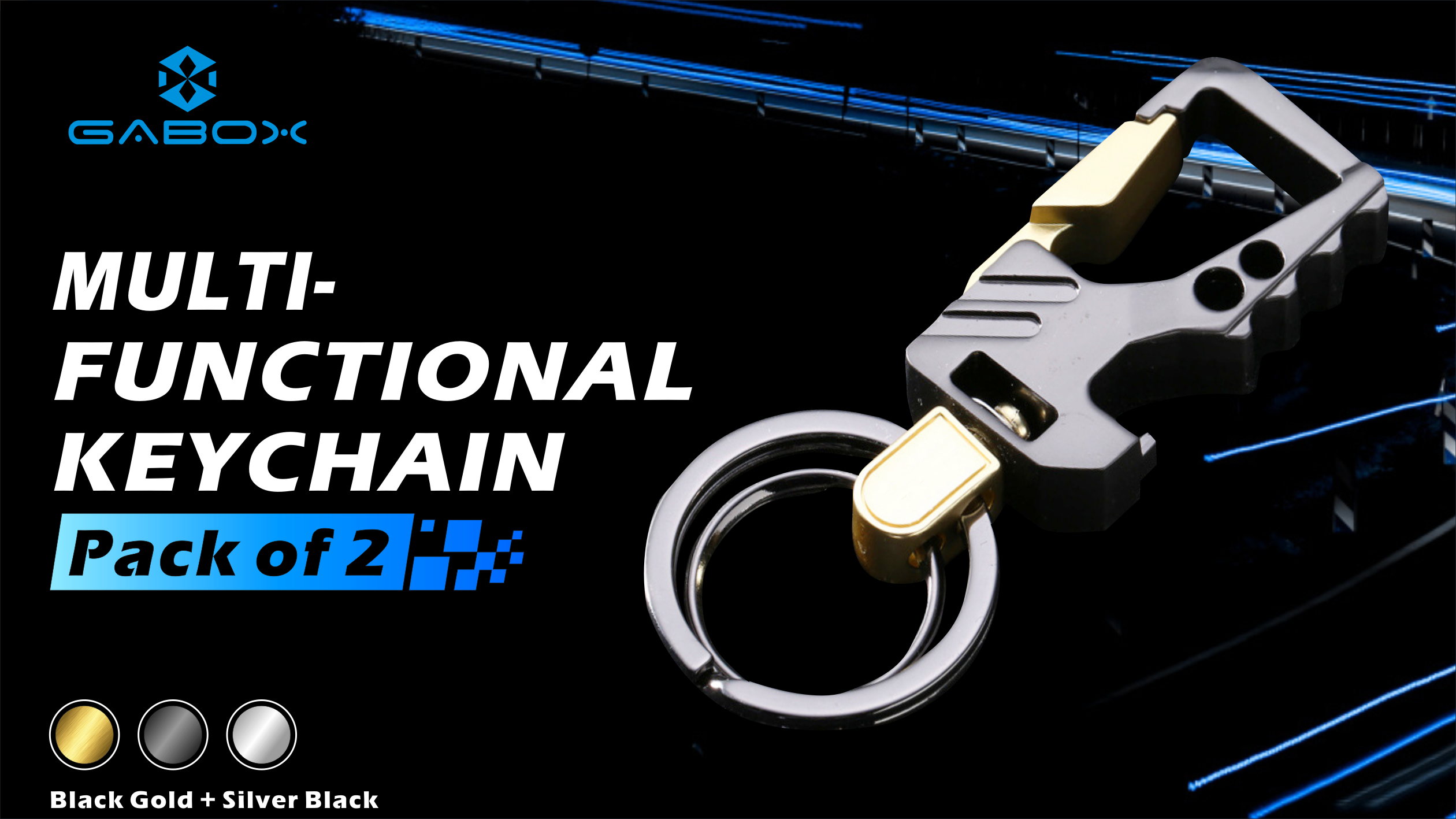 Amazon.com: GABOX 2Pcs Keychain EDC Keyring Bottle Opener Auto Car