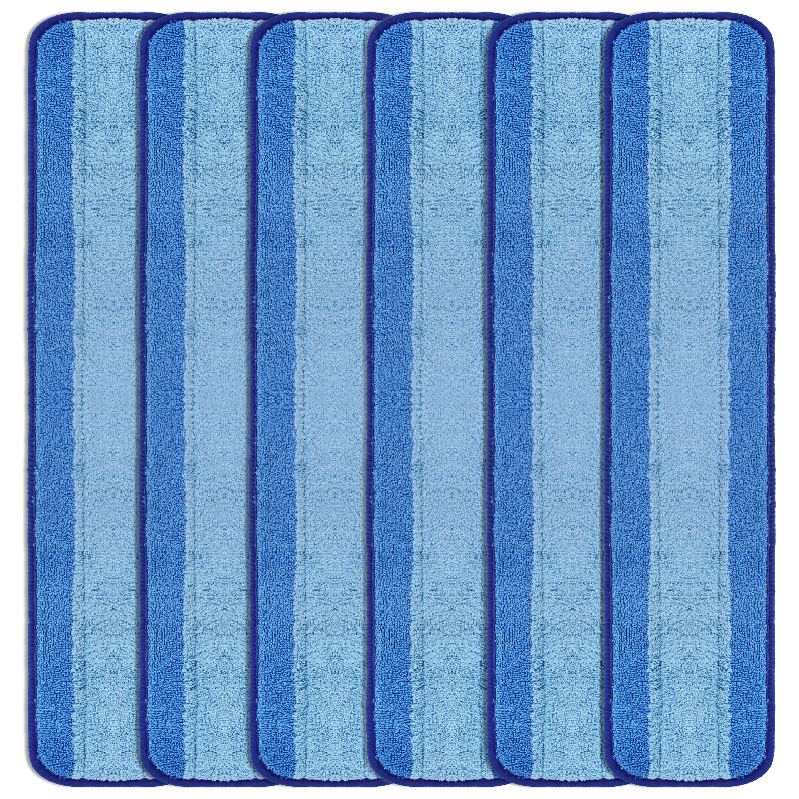 LTWHOME 61 cm (24'') Microfiber Commercial Mop Refill Pads for Wet or Dry Floor Cleaning (Pack of 6)