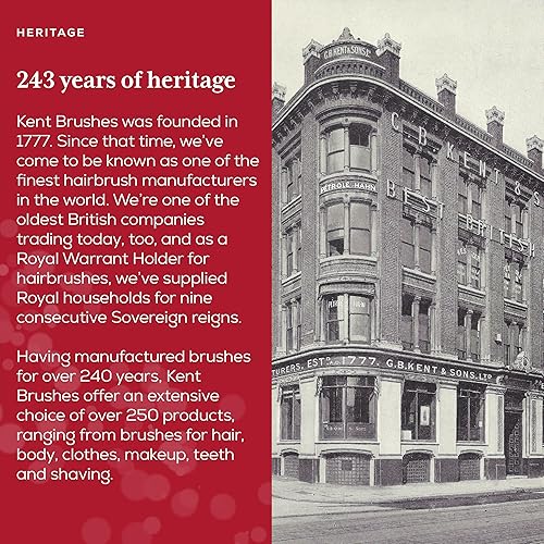 Miniatura 8 de Kent 87T TW - Peine de bolsillo plegable hecho a mano para hombres, peine alisador de pelo de dientes finos para peluquería diaria, barba o bigote,