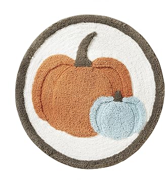 SKL Home Autumn/Fall/Thanksgiving Nature's Harvest Tufted Rug for Bath/Kitchen, Soft & Absorbent, Ant-Slip, Machine Washable, Multi
