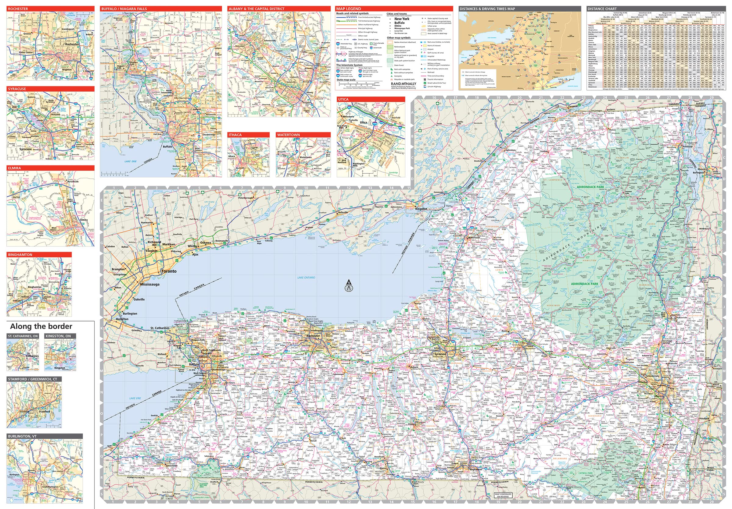 Rand McNally Easy to Read: New York State Map - Image 2