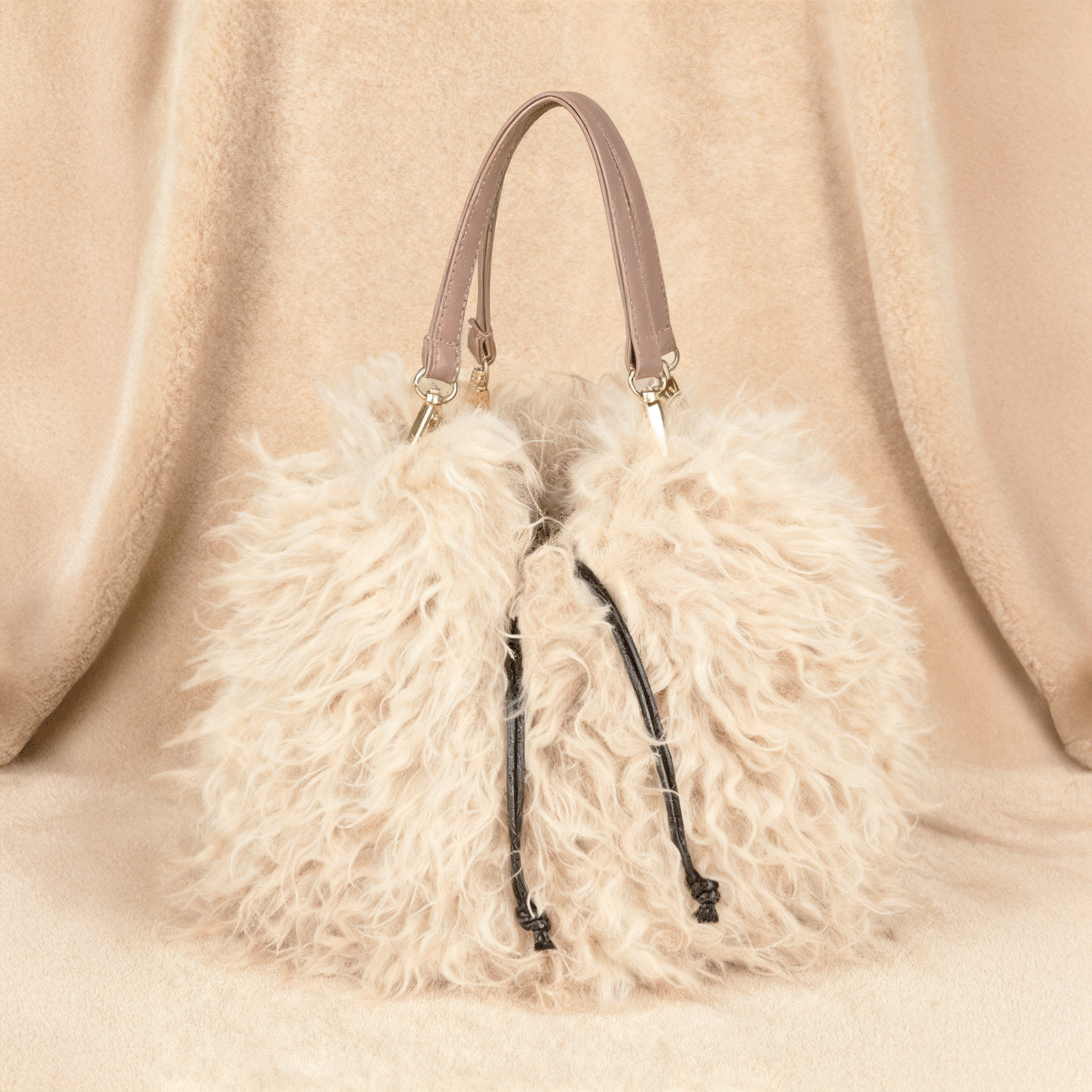 Bolso tipo Tote de piel sintética suave miniatura 6