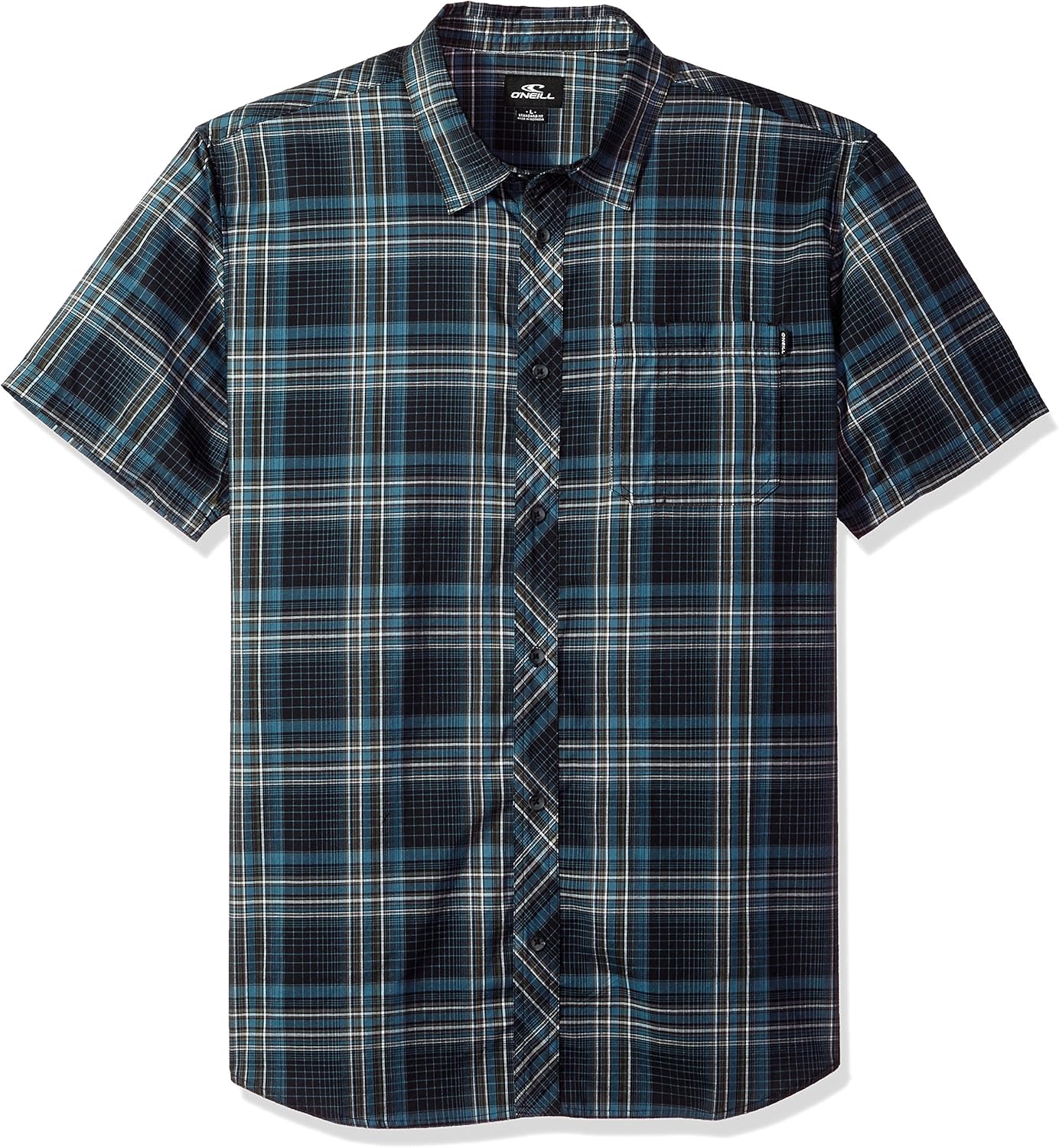 O'Neill Men's Casual Standard Fit Short Sleeve Woven Button Down Shirt