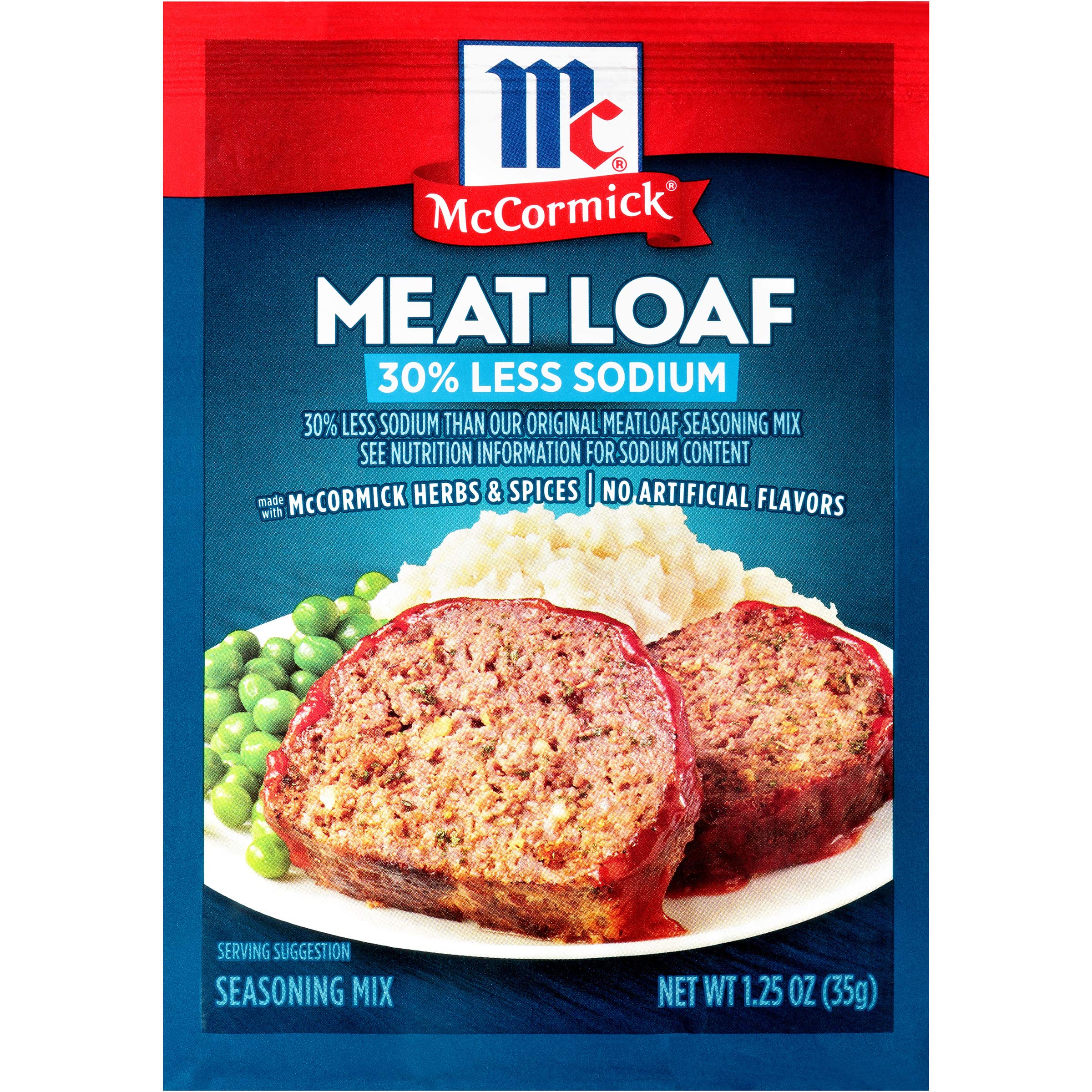 McCormick Meat Loaf Seasoning Mix with 30% Less Sodium,1.25 Ounce
