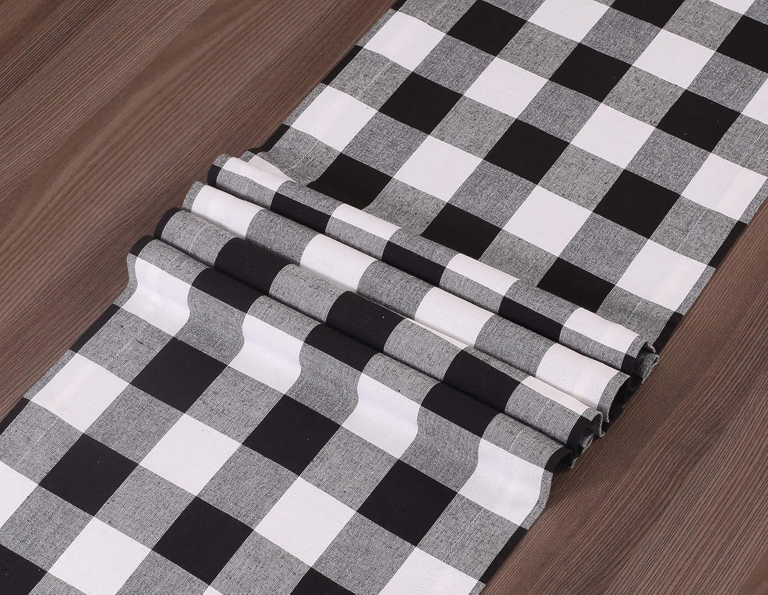 🔥 Cashback up to 70% Buffalo Check Table Runner 90 inch 100% Cotton Fabric, Plaid check Table Runner, Farmhouse Table Runner, Rustic Bridal Shower Decor Table Runner, Wedding Table Runner-16x90 Black/White 1 Pack Exclusive Discount 60% Price Buffalo Check Table Runner 90 inch 100% Cotton Fabric, Plaid check Table Runner, Farmhouse Table Runner, Rustic Bridal Shower Decor Table Runner, Wedding Table Runner-16x90 Black/White 1 Pack