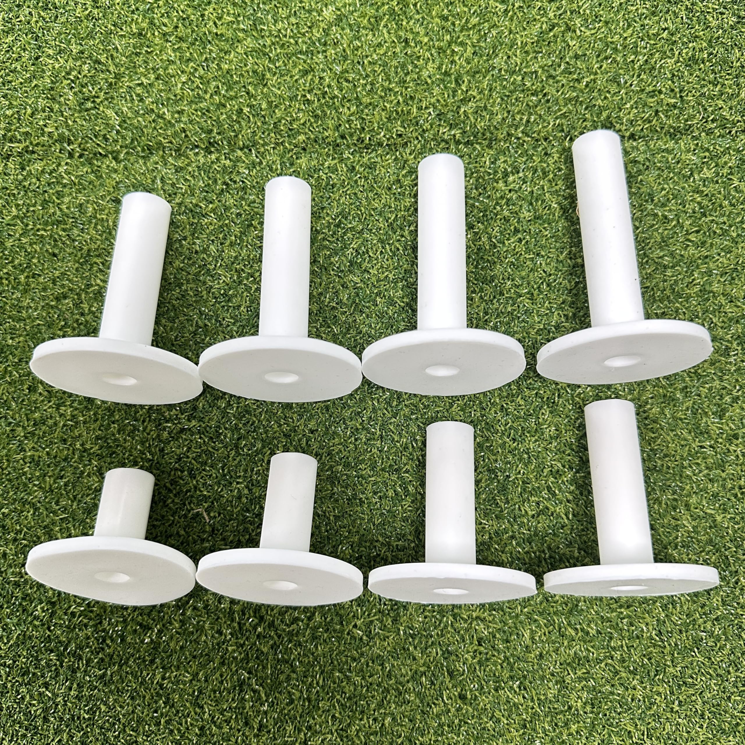 HH-GOLF Rubber Golf Tee for Mats, 8 Mixed-Size Castle Tees for Golf Practicing with Mats and Nets Used Indoor Outdoor Backyard Home