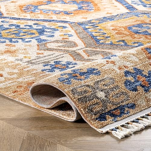 Miniatura 5 de nuLOOM Ripley Global - Alfombra con borlas, 4 x 6 pies, multicolor, rectangular