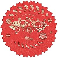 Vista 8 de 10 sobres rojos de boda en relieve dorado para boda, diseño hueco, sobre de dinero en efectivo, sobre rojo adecuado para bodas, matrimonios
