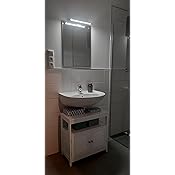 Vasagle Waschbeckenunterschrank Unterschrank Ohne Waschbecken Aufbewahrung Viel Stauraum Badschrank Mit Lamellenturen 2 Facher Weiss 60 X 60 X 30 Cm B X H X T Bbc02wt Amazon De Kuche Haushalt