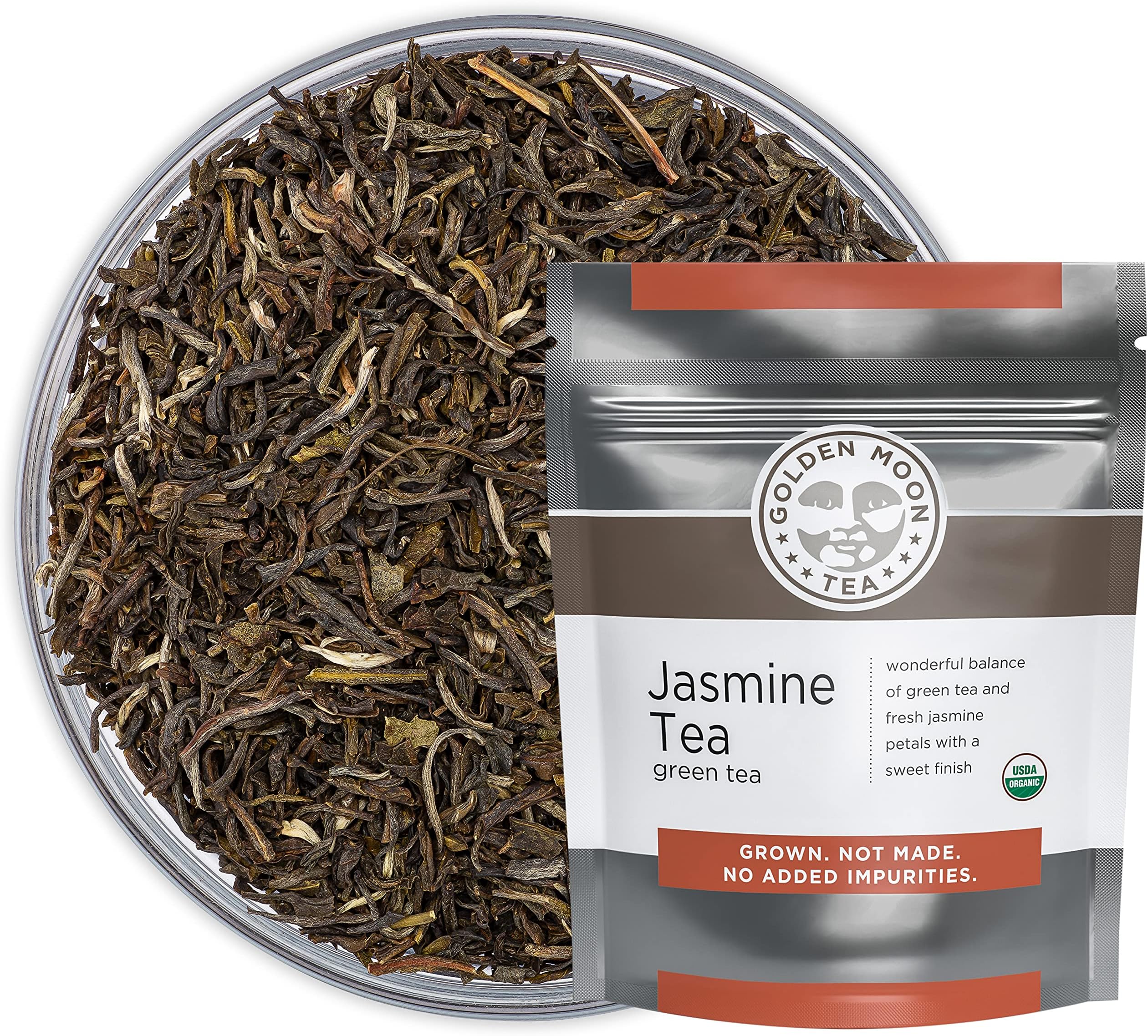Golden Moon Organic Jasmine (96 Servings) Loose Leaf Tea