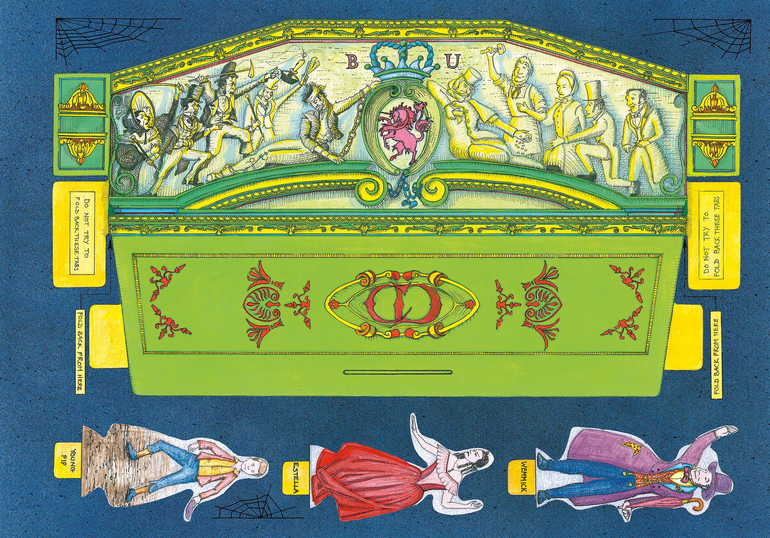 Charles Dickens - Teatro giocattolo Great Expectations, 46 x 38 x 28 cm