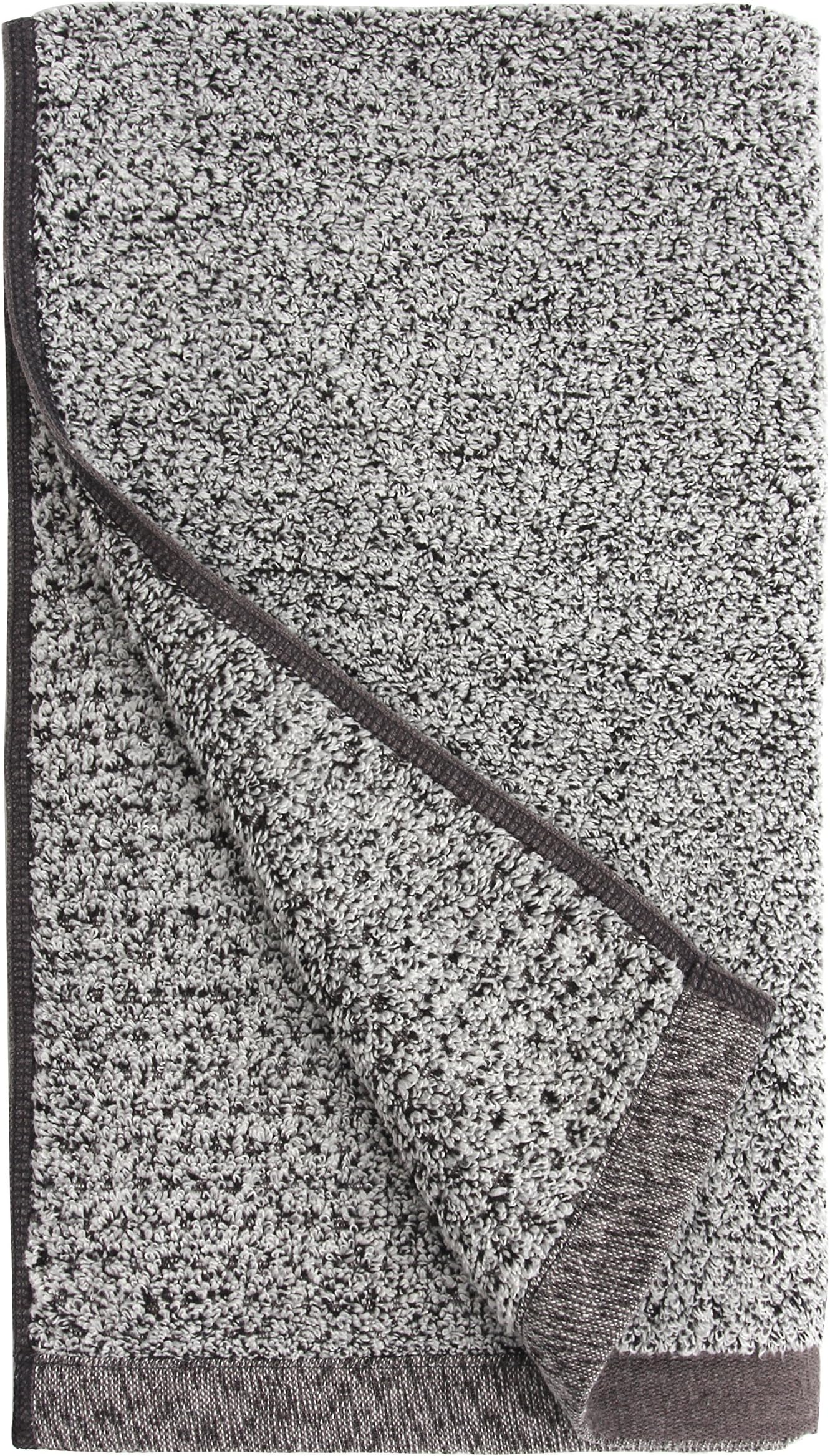 Everplush Diamond Jacquard Bath Linens Hand Towel-4 Pack-Gray, Cotton, 16 Inches x 30 Inches