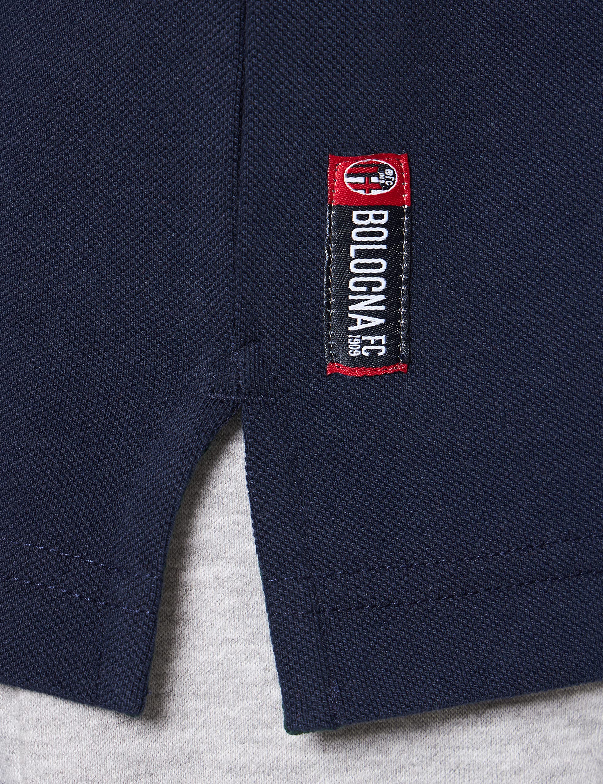 Macron Merchandising Ufficiale Polo de algodón piqué línea Fan Bologna FC 2021/22 Unisex Adulto